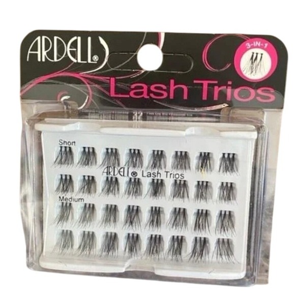 Ardell Other - Ardell Lash Trios Individual False Eyelashes 32 Count Black Short Medium 3-in-1